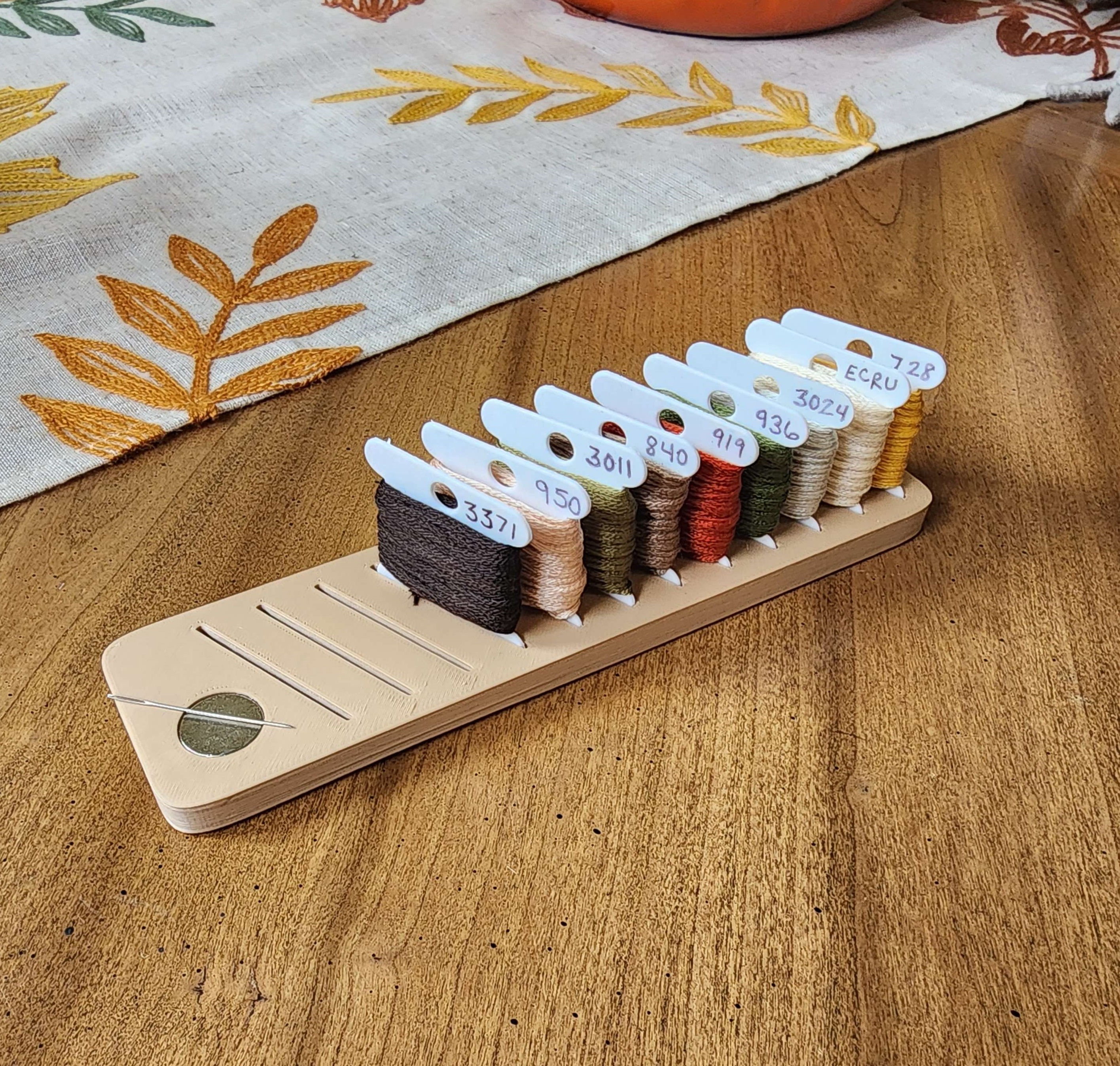 Stitching Floss Bobbin and Needle Holder
