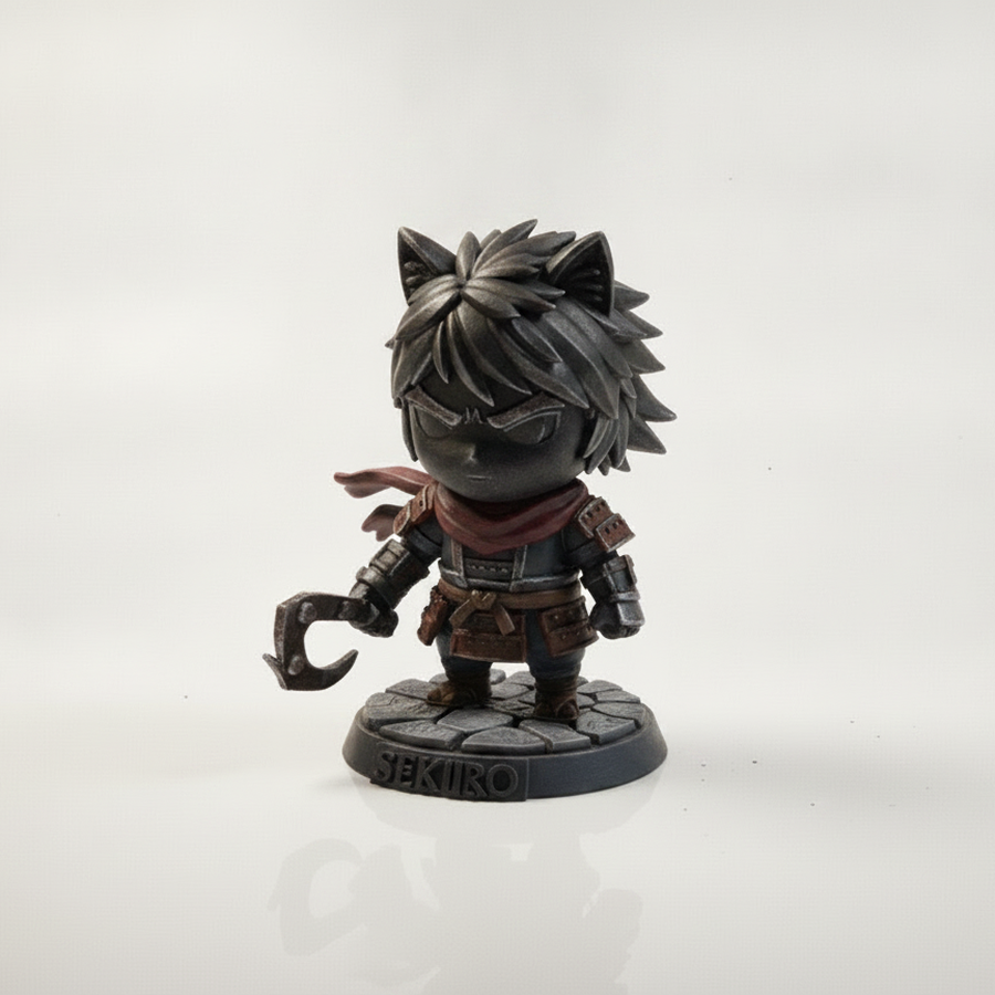 Sekiro Wolf Figurine 3D Printable
