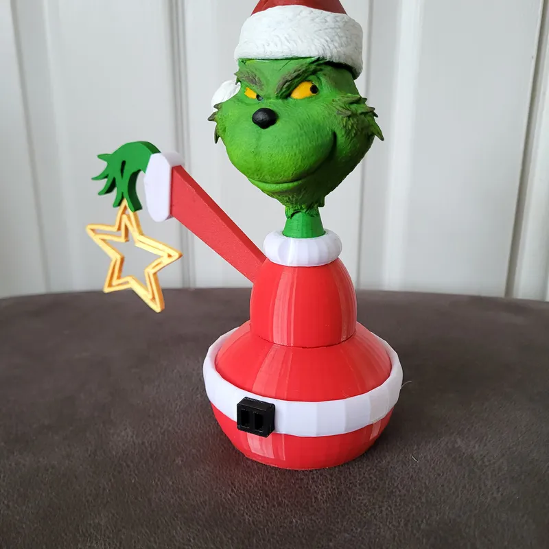 Grinch Straw Topper STL File for 3D Printing - Digital Download