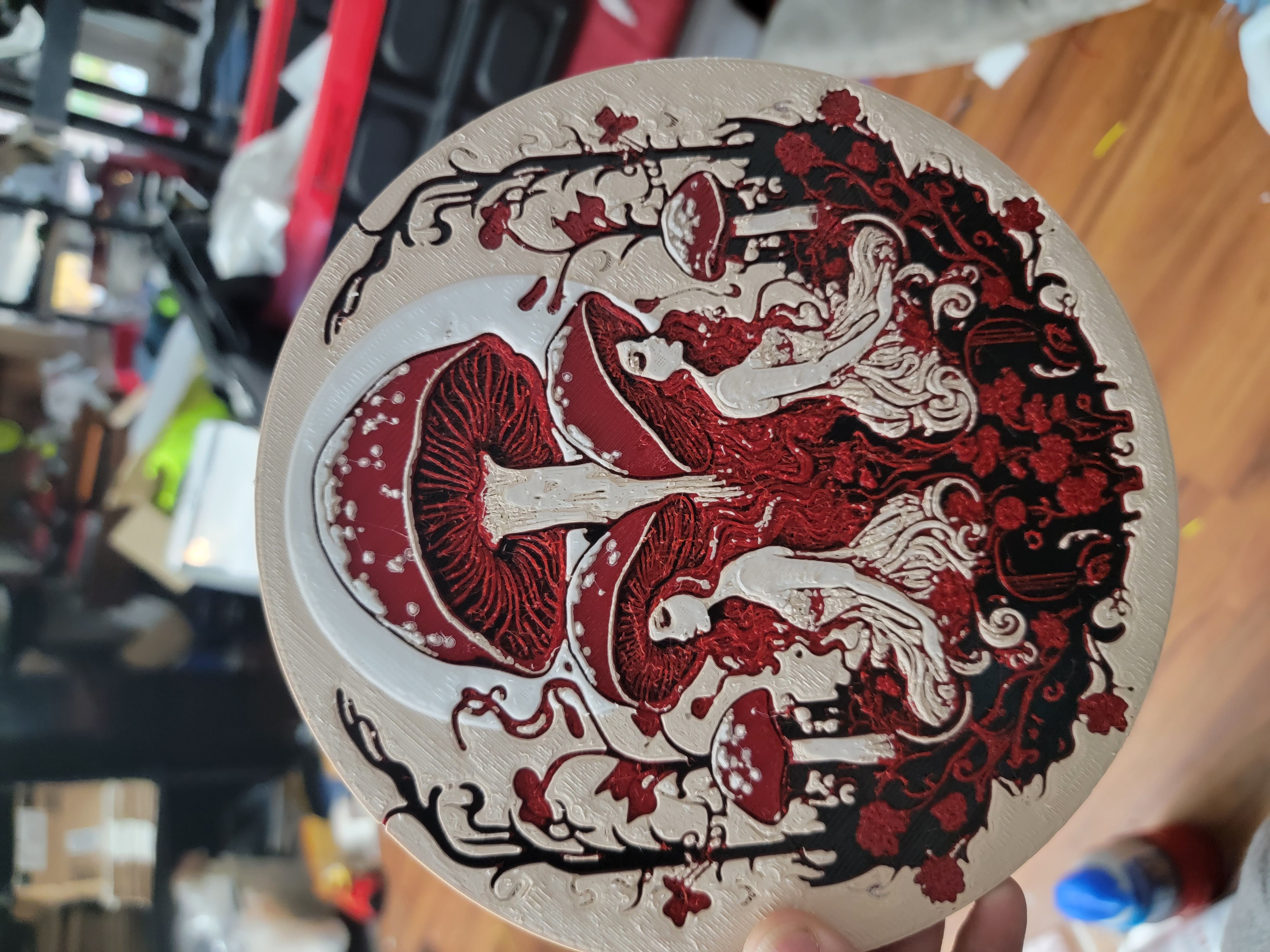 Mushroom Girls Hueforge Art