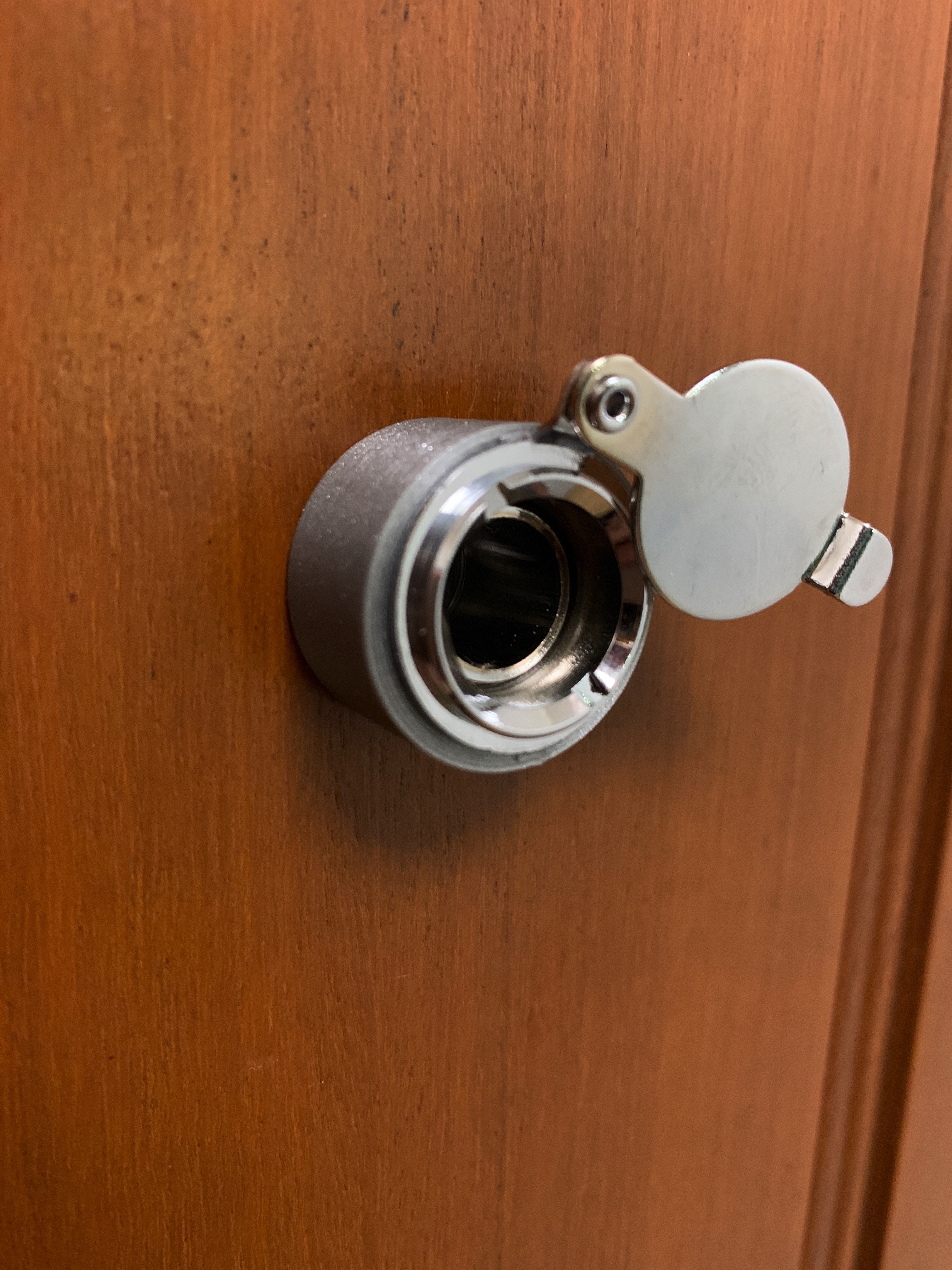 Thirard door viewer compensator