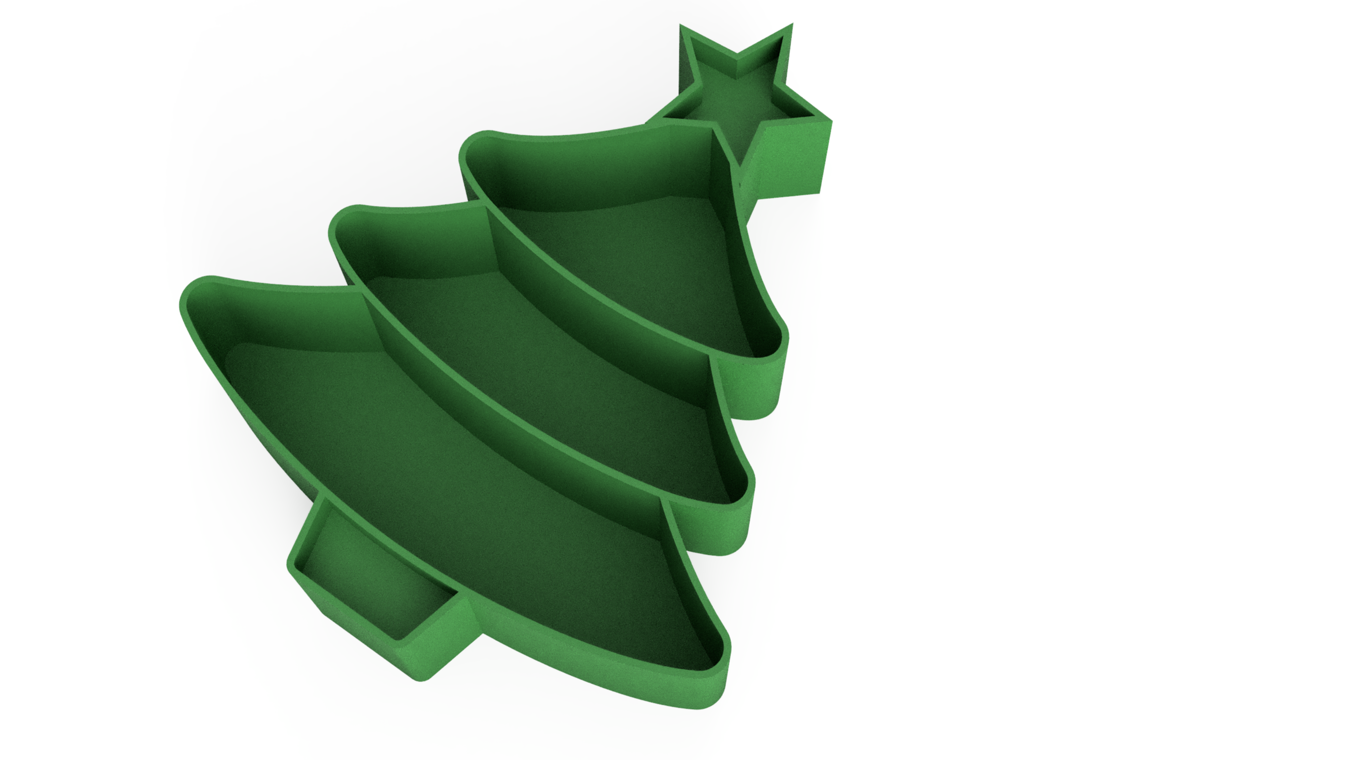 Christmas sweets bowl in the shape of a tree