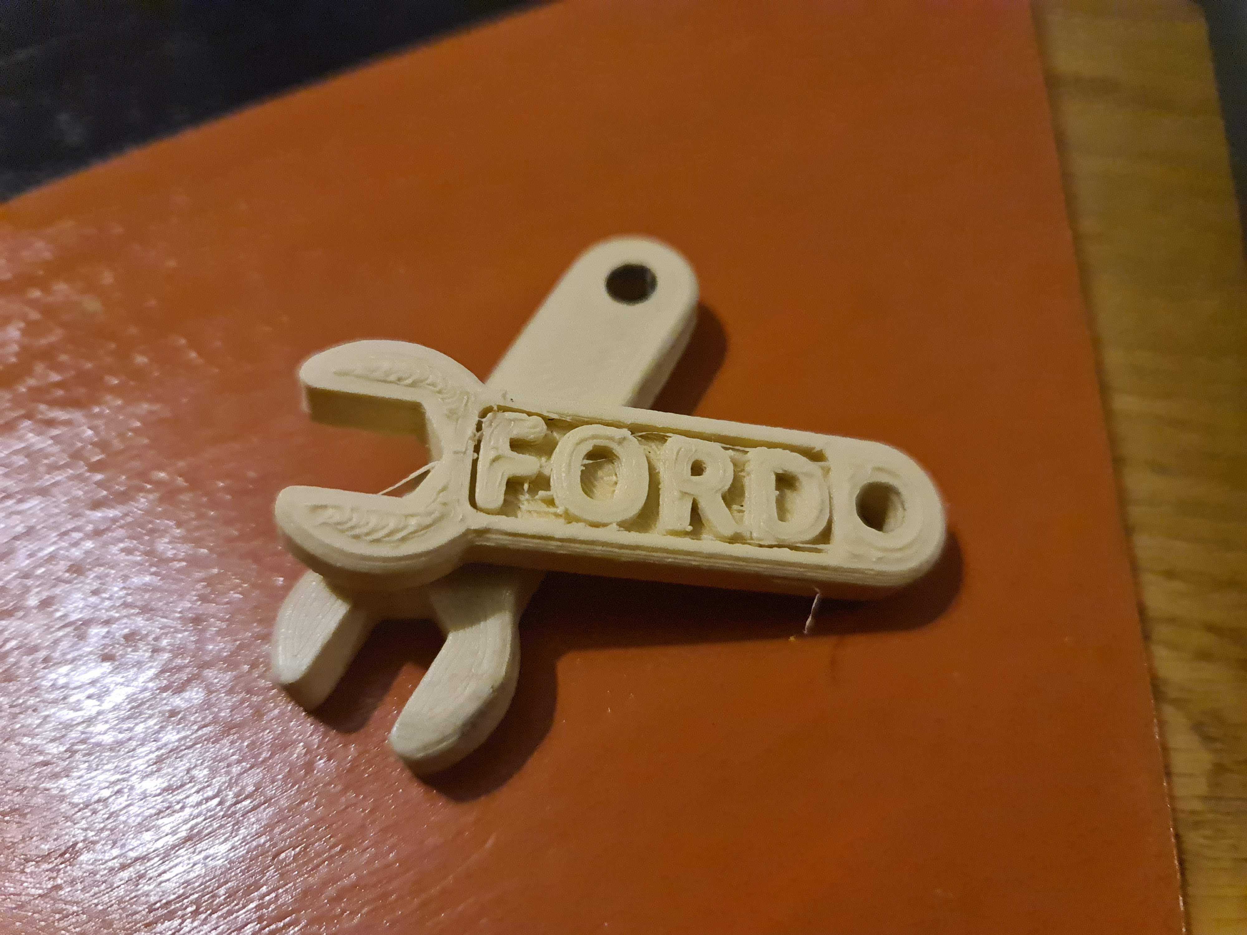 Miniatura 2 do modelo 3D Ford 10 mm Spanner Keyring