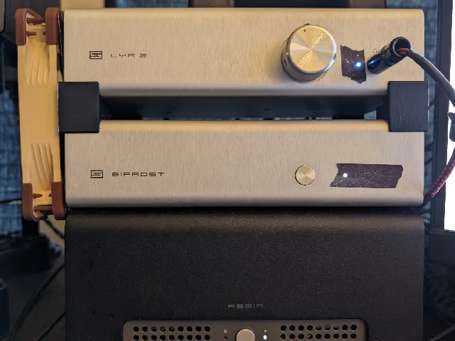 Schiit Bifrost-sized Fan Mount and Risers