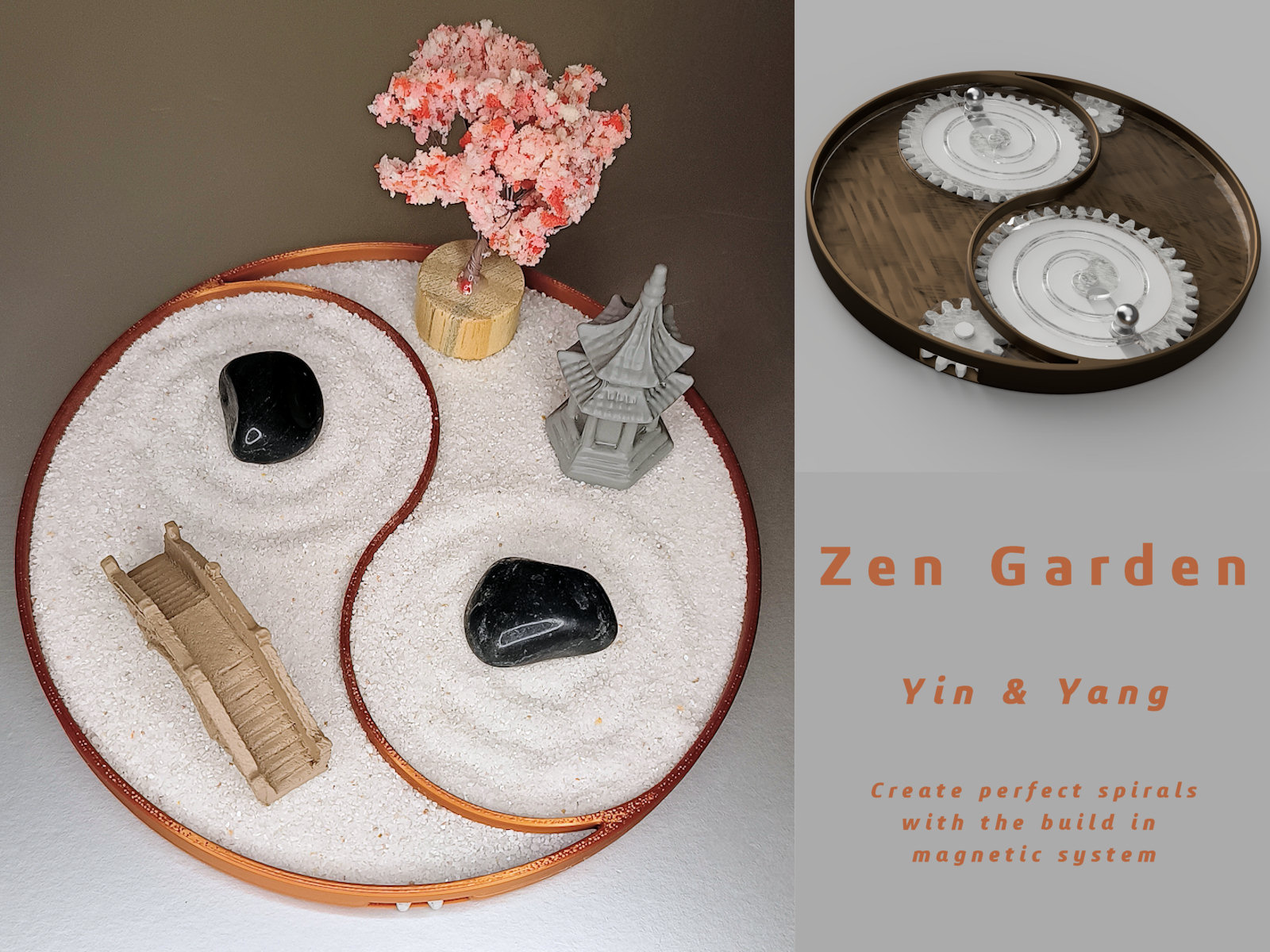 Zen Garden (Yin & Yang) spirals