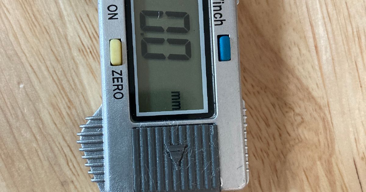 Digital Caliper Battery Cover by elphilmino Download free STL model