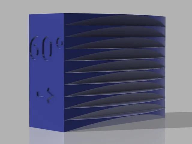 Fan calibration 55° and 60° overhang