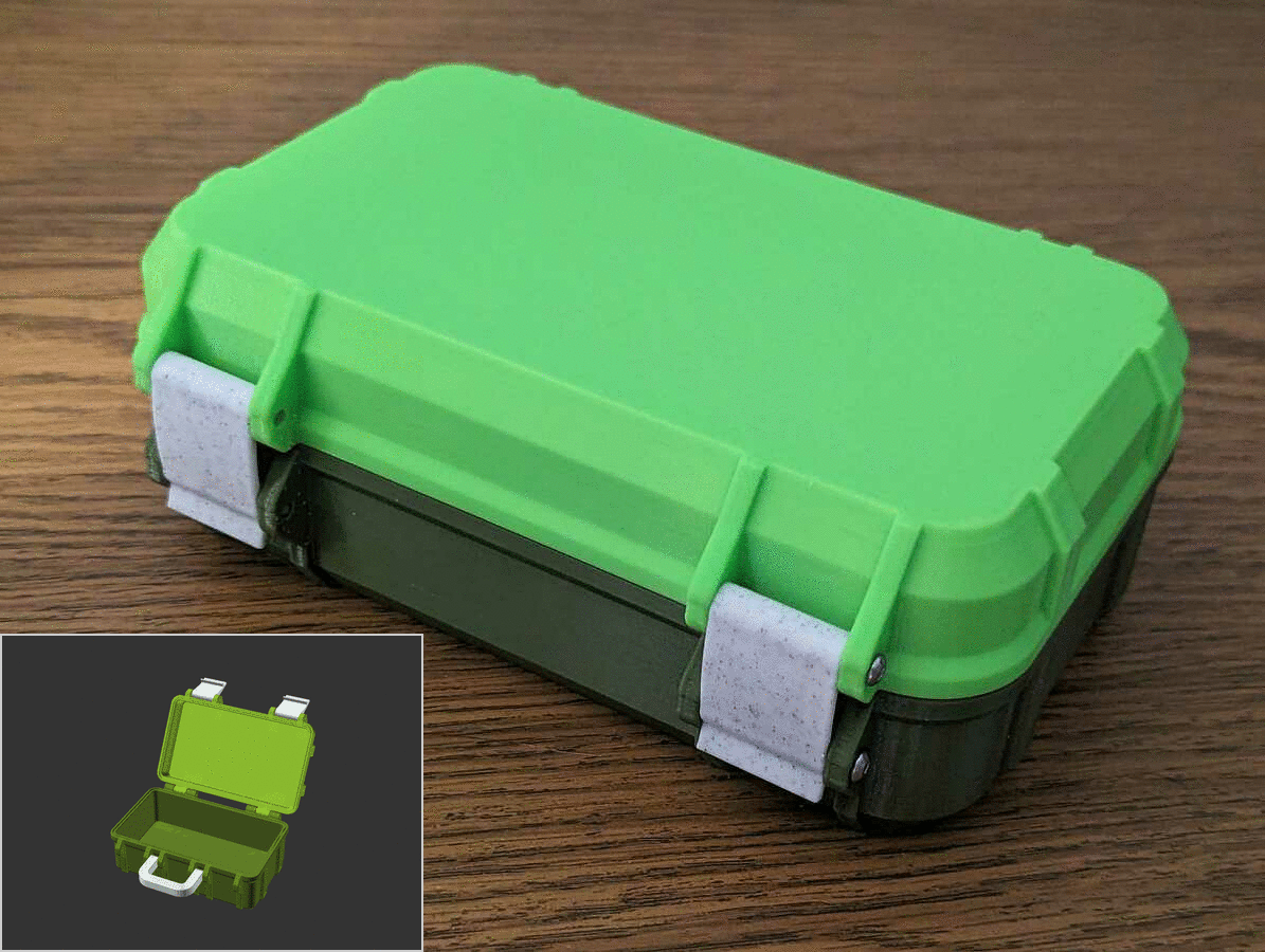 Rugged Storage Box, Parametric and Customizable by bulbasaur0, Download  free STL model