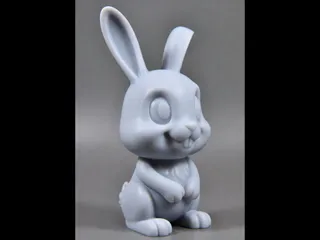 Sweet Cartoon Bunny Figure