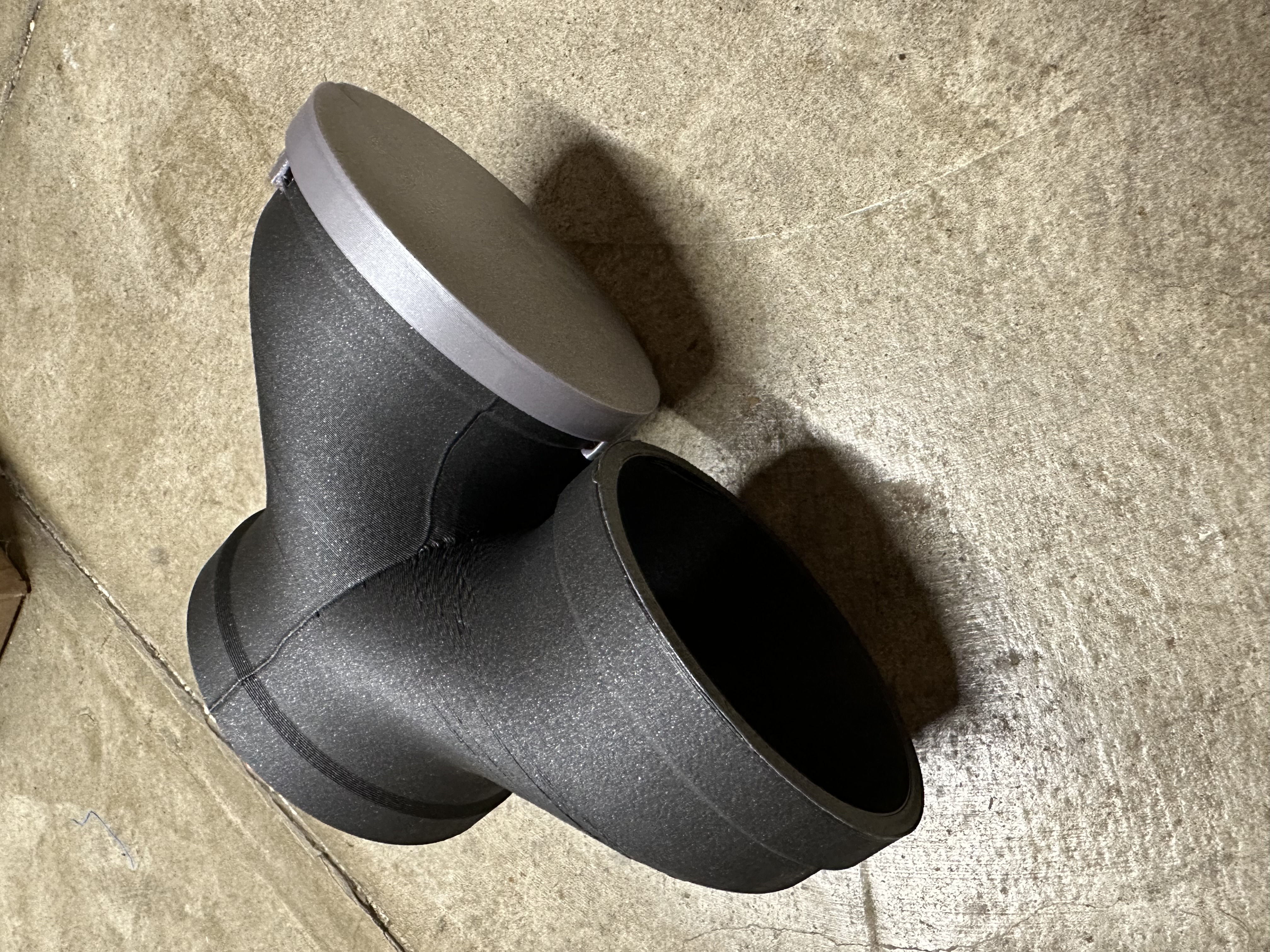 4in (4 inch) duct splitter endcap