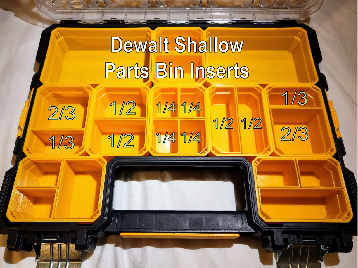 Dewalt Pro Shallow Organizer Divider Inserts or Bins by