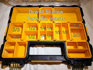 Dewalt/Stanley/Craftsman TSTAK FATMAX Versastack Organizer Nested Cups, 2 x  Shallow Strorage Trays (Top & Bottom) for Deep type. by Carl-C, Download  free STL model