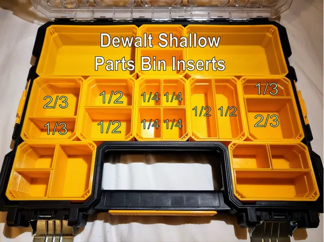 Dewalt Pro Shallow Organizer - Divider Inserts or Bins