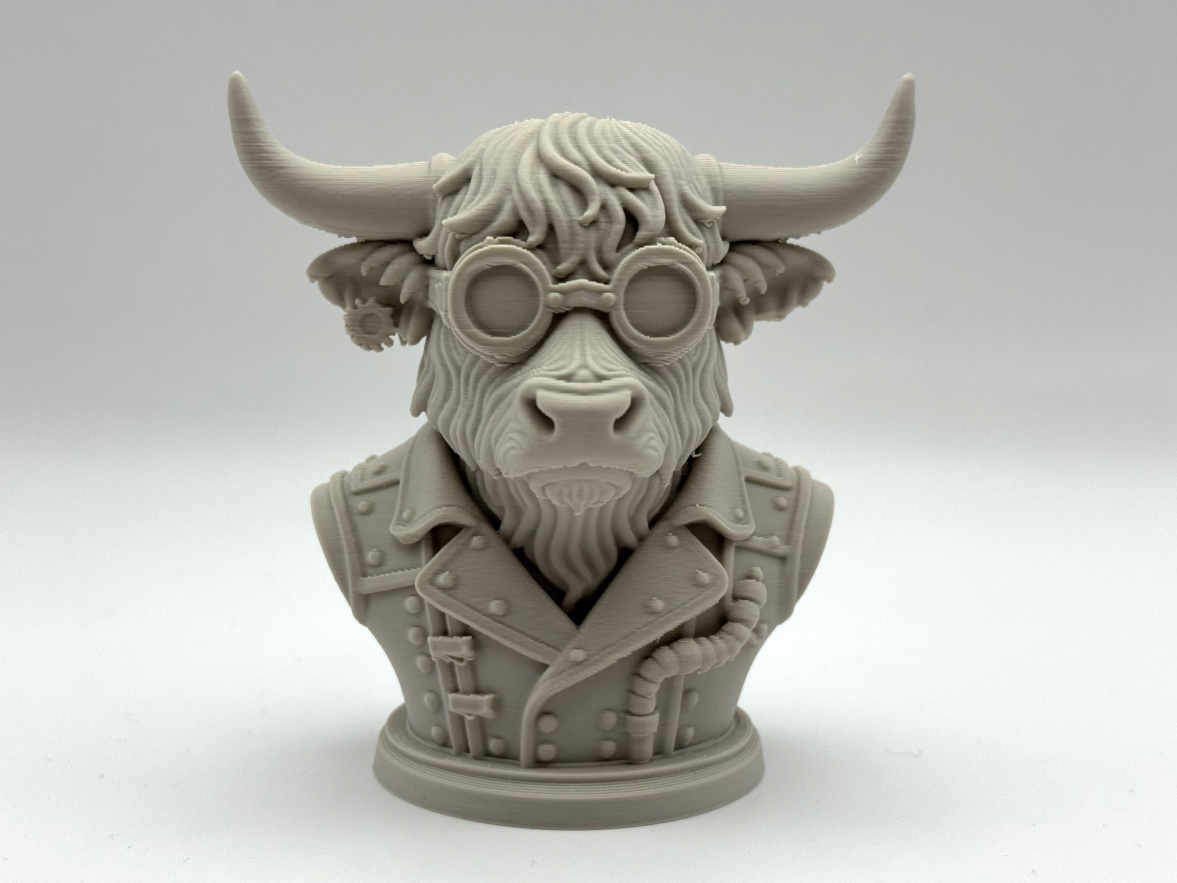Steampunk Highland Cow