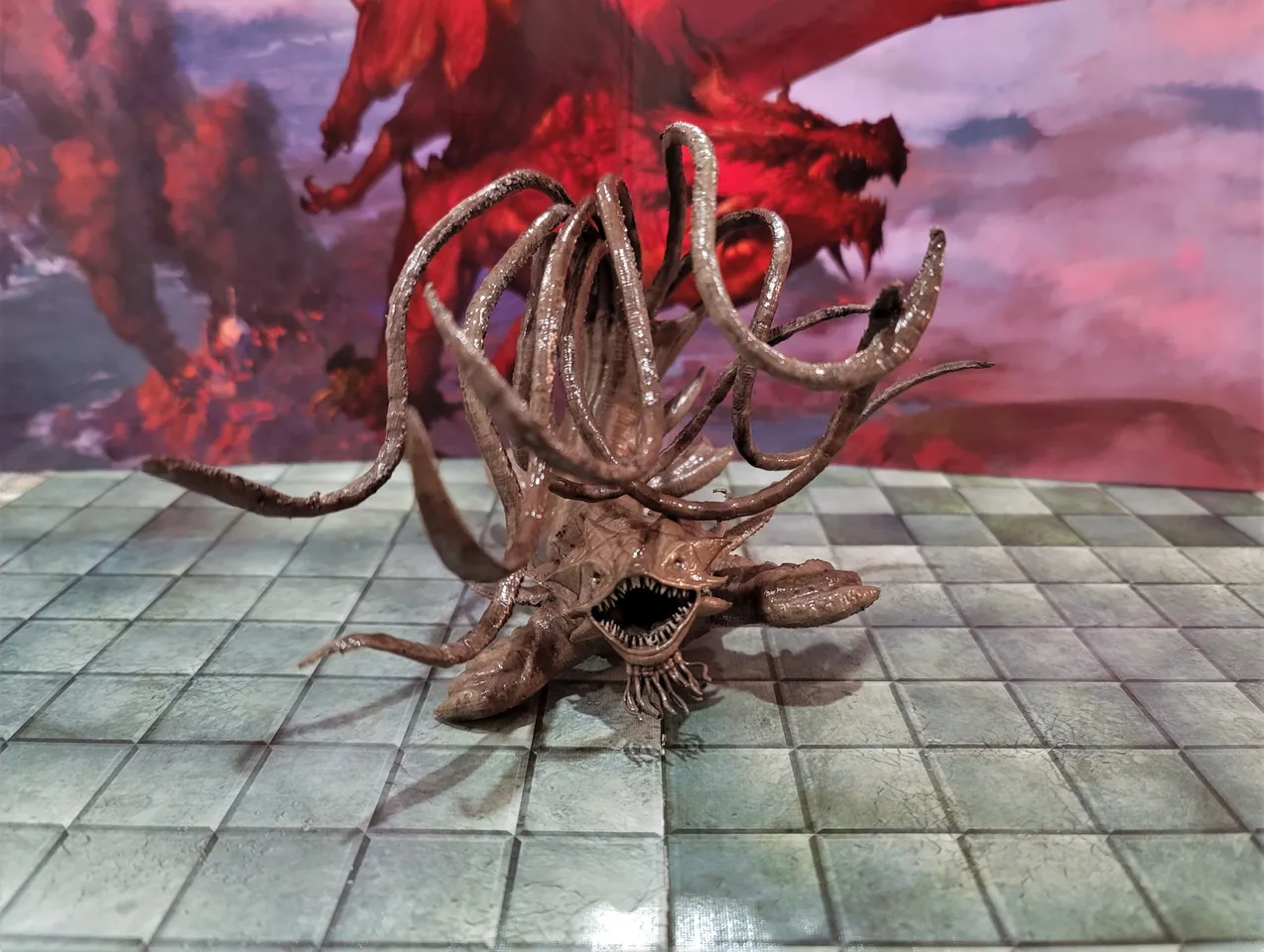 メモリー Karaken Kraken Token (9/9) by Pierre Denys de Montfort - Original Magic Art