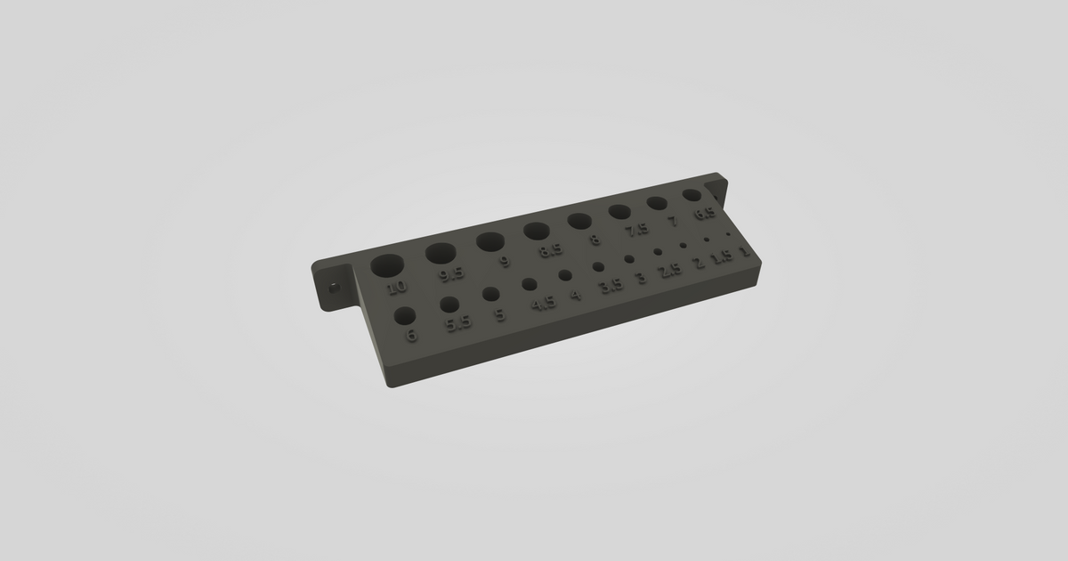 Metric Drill Bit Holder by Lukas Lötkolben Download free STL model