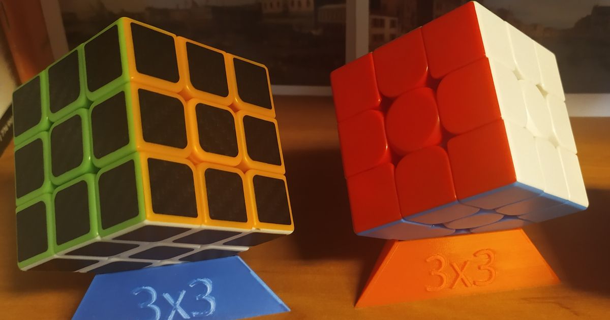 Rubik's Cube Stand by Petr Hejda | Download free STL model | Printables.com