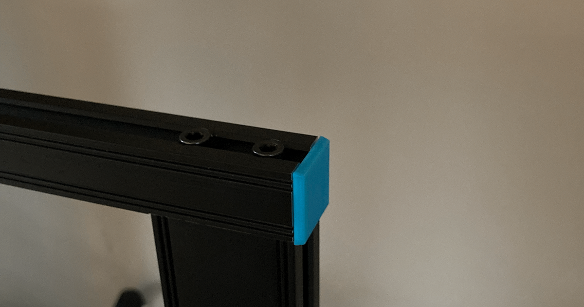 end cap for ender 3/v2/neo/pro replacement by RensMakes Download free