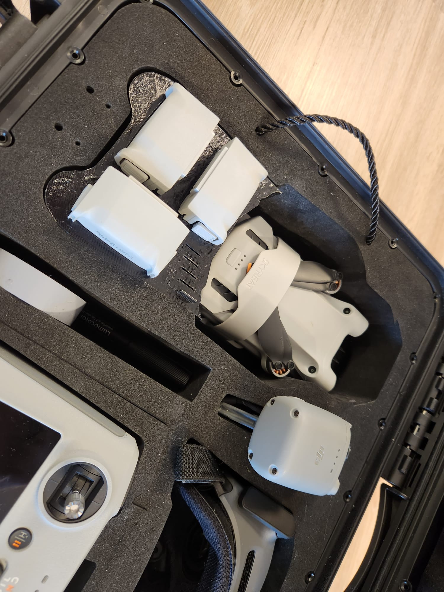 DJI Mini 3 Pro Case Insert/Adapter for DJI Mavic 3 Pro Cases with Battery and Micro SD Card Slots