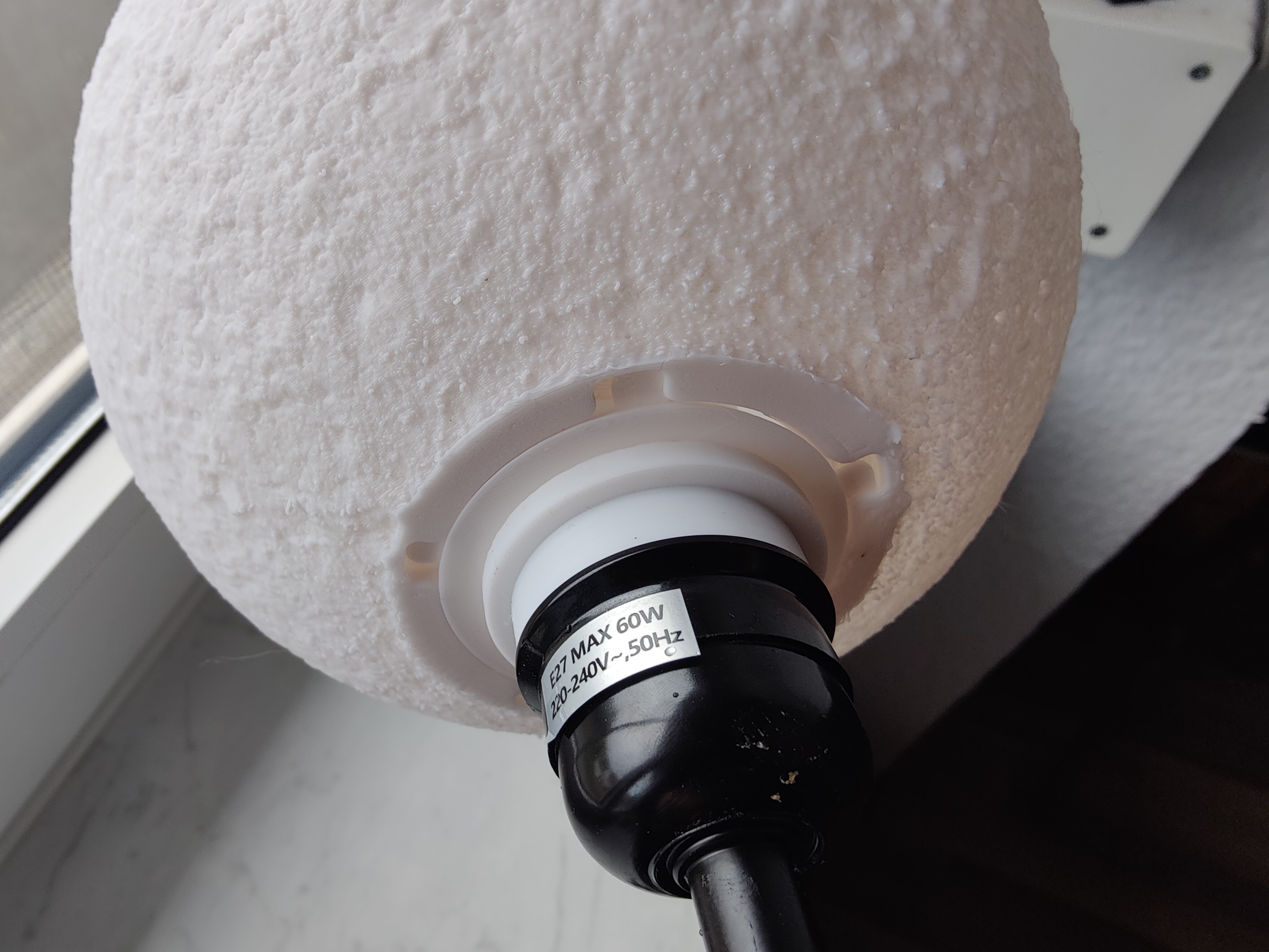 Ikea Lamp Threaded Lock Ring Remix for Lithophane lamp