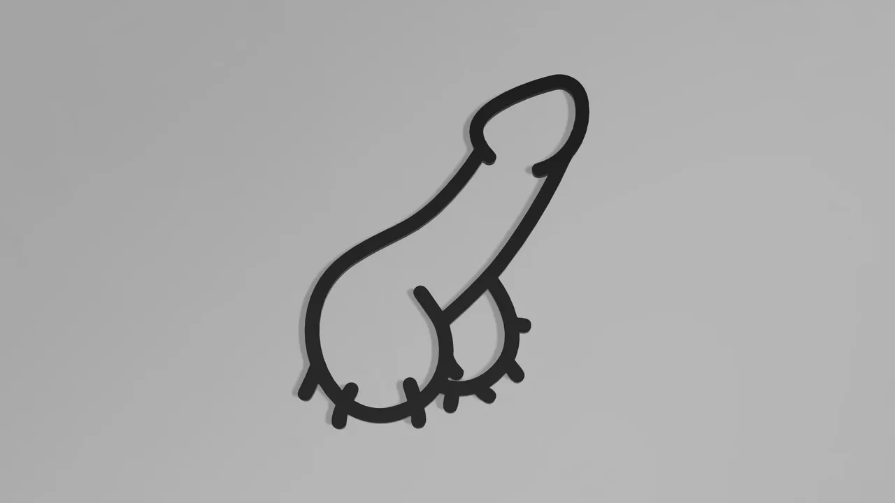 Penis outline art par Calzune | Téléchargez gratuitement un modèle STL |  Printables.com