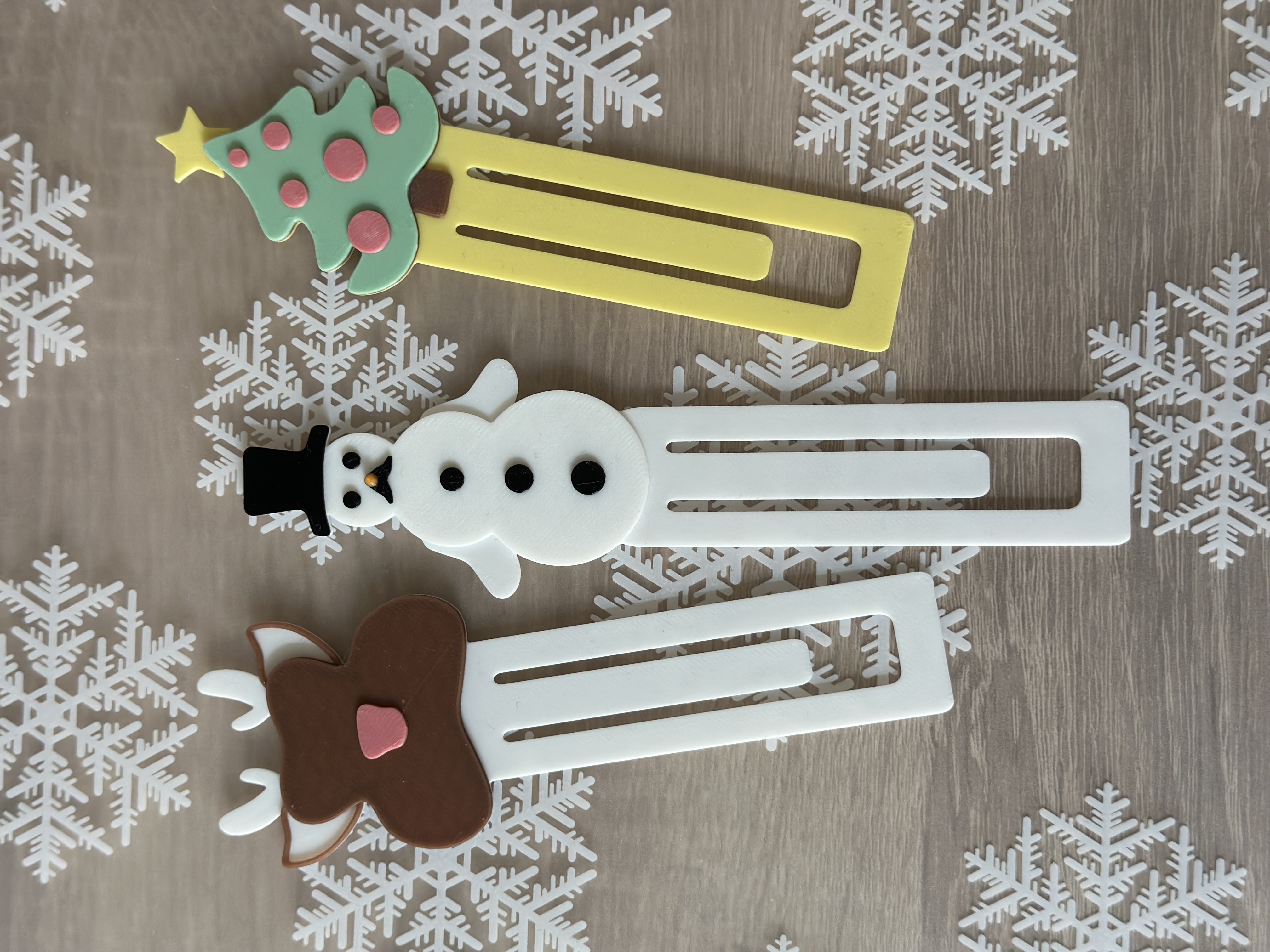 Christmas Bookmarks and Paper Clips
