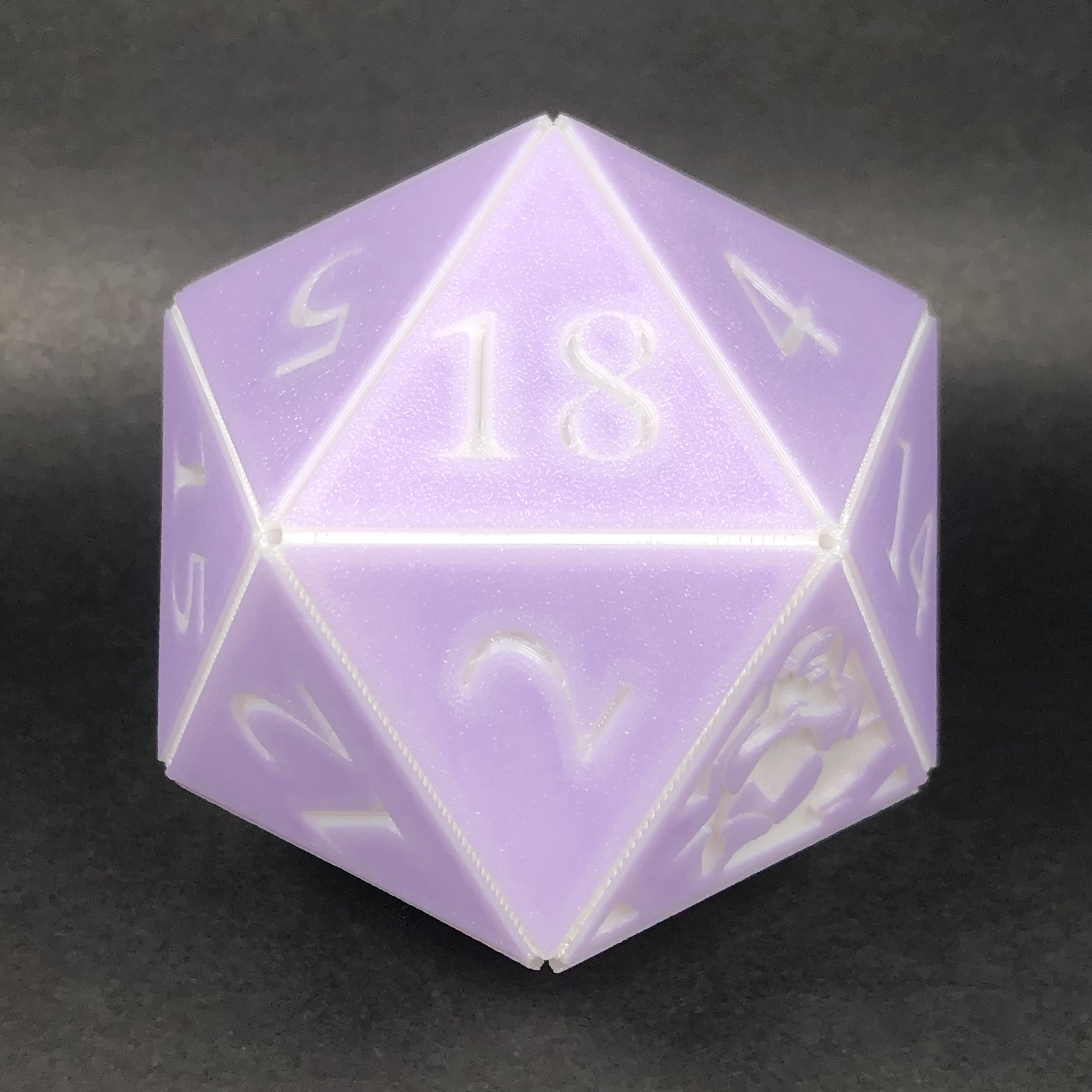 Baldur's Gate 3 inspired snap-together D20 - Filament change version by ...