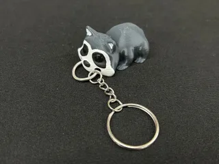 Raccoon Keychain by Built_Over_Bot | Download free STL model ...
