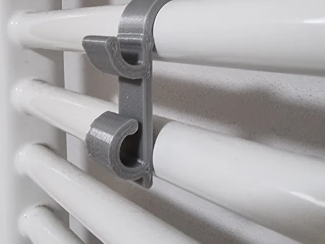 Bathroom radiator hanger towel hook