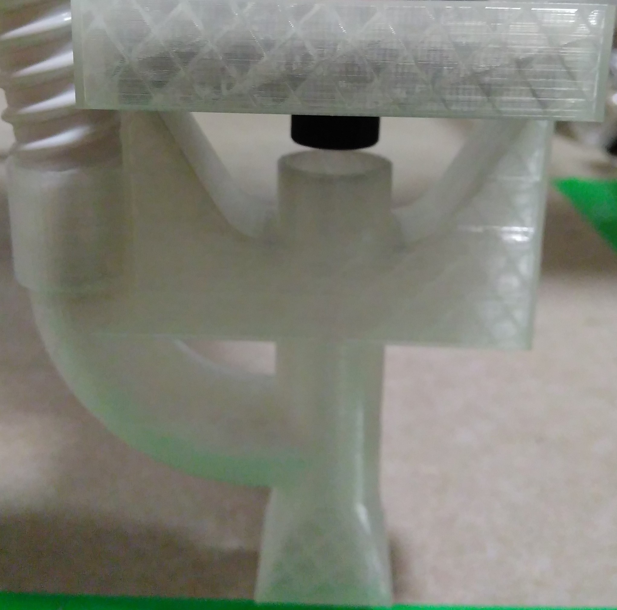 Laser holder and suction / Laserhalter und Absaugung