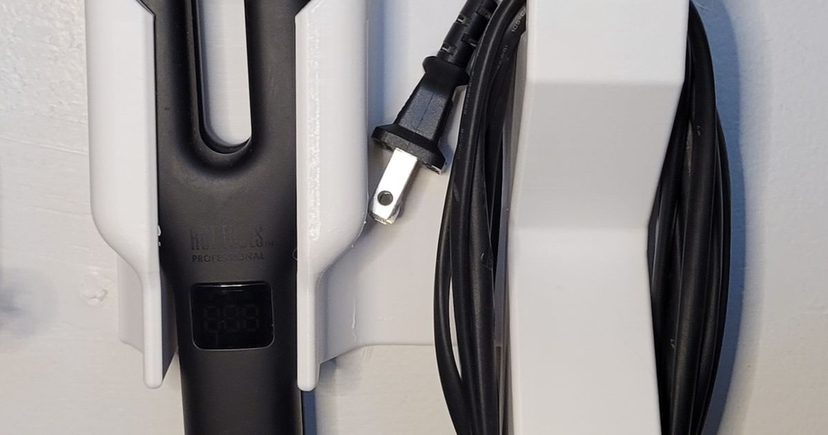 Hot tools double plate flat iron storage by Comrade_Zach Download free STL model