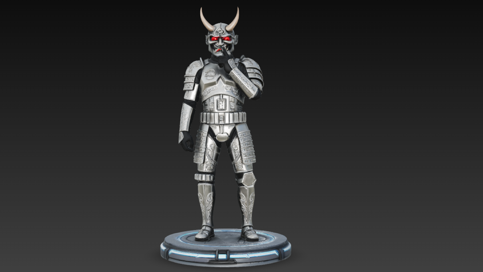 Silent Oni Warrior – Dark Fantasy Statue