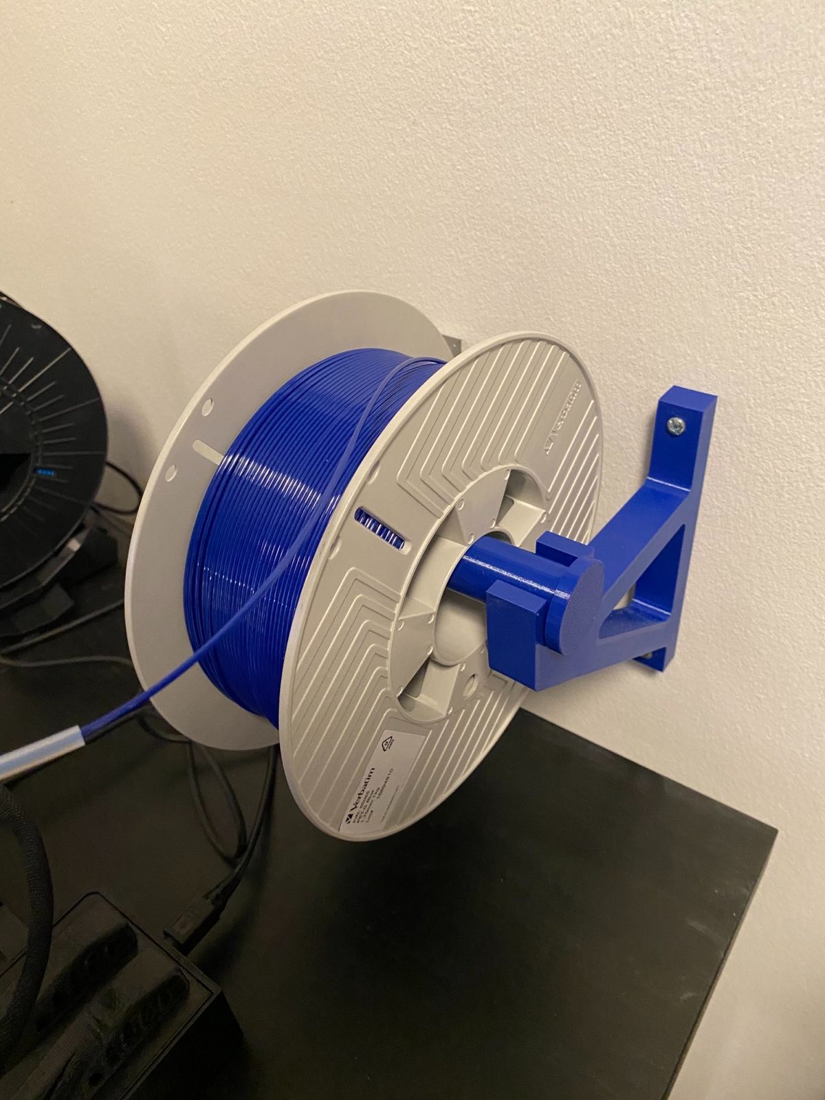 Wall mounted spool holder by Printerman Download free STL model
