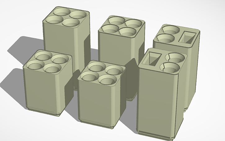 Gridfinity 15mm Round Hole Holder