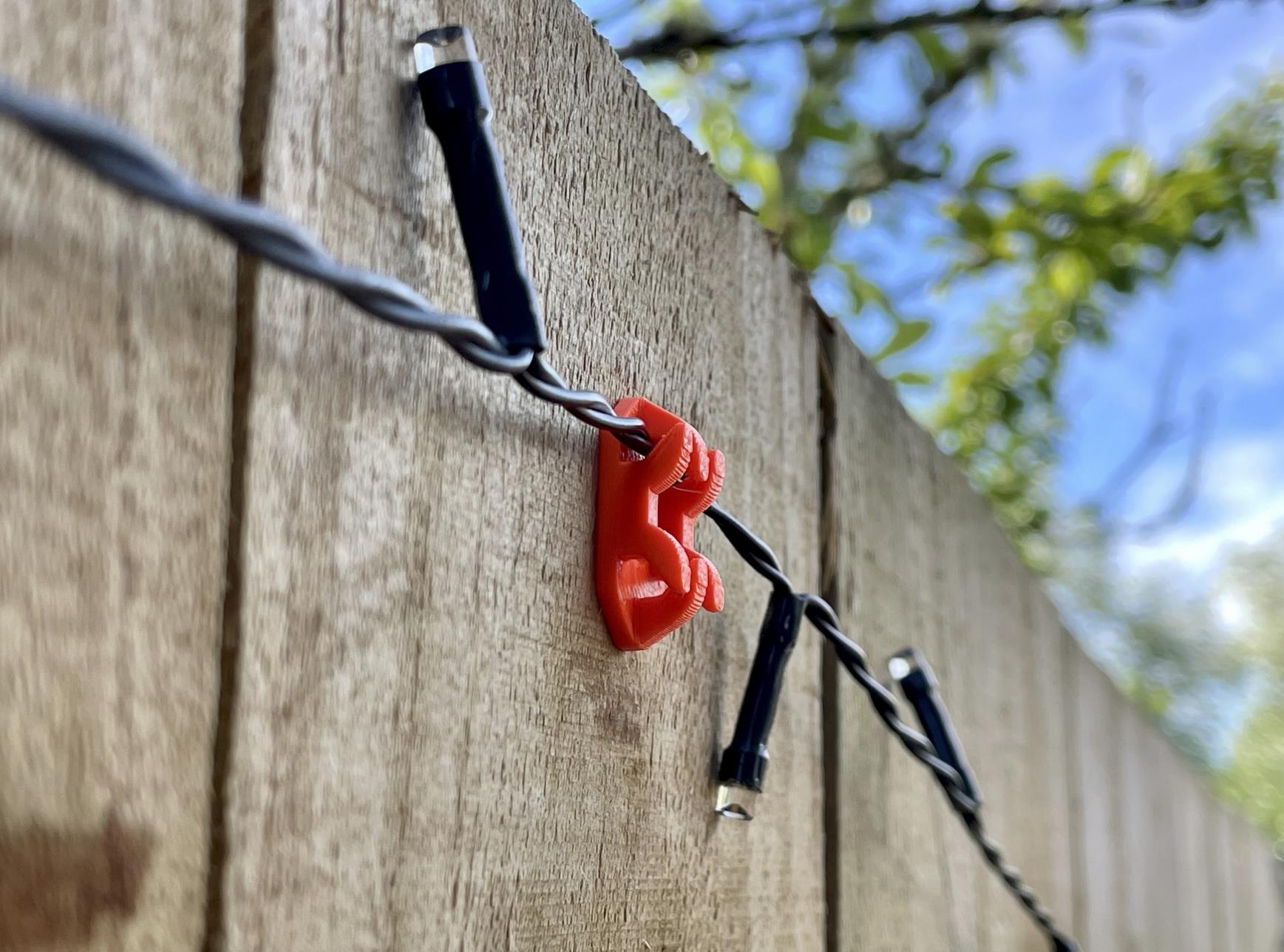 Christmas/Fairy Light Fence Mount
