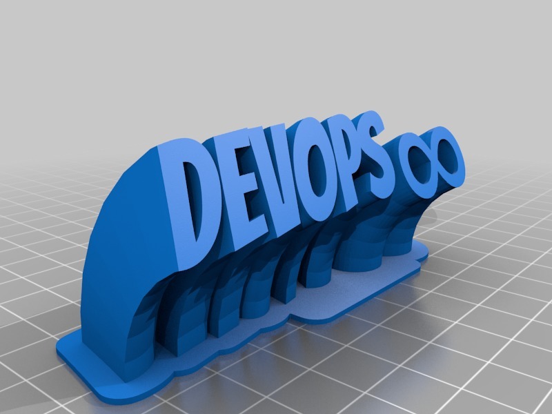 My Customized Sweeping 2-line name plate (DevOpsV1)