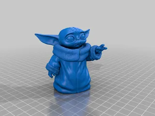 3D Printable Baby Yoda Holding Beer Mug (Multimaterial) by Jonathan Kayne