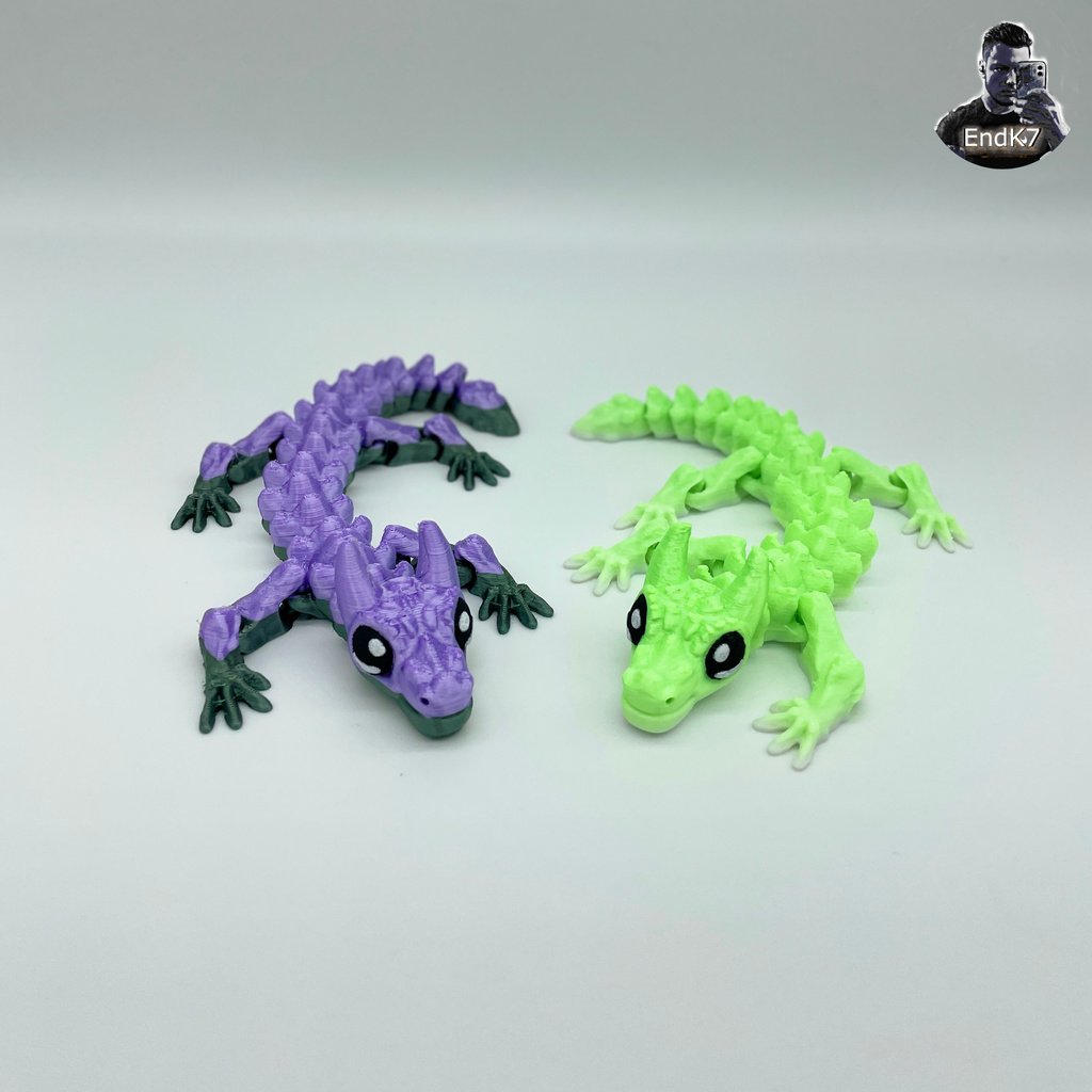 Baby Bull Dragon - Flexi - Print in Place - No Supports - Fantasy