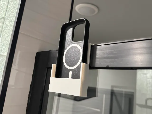 Shower phone holder