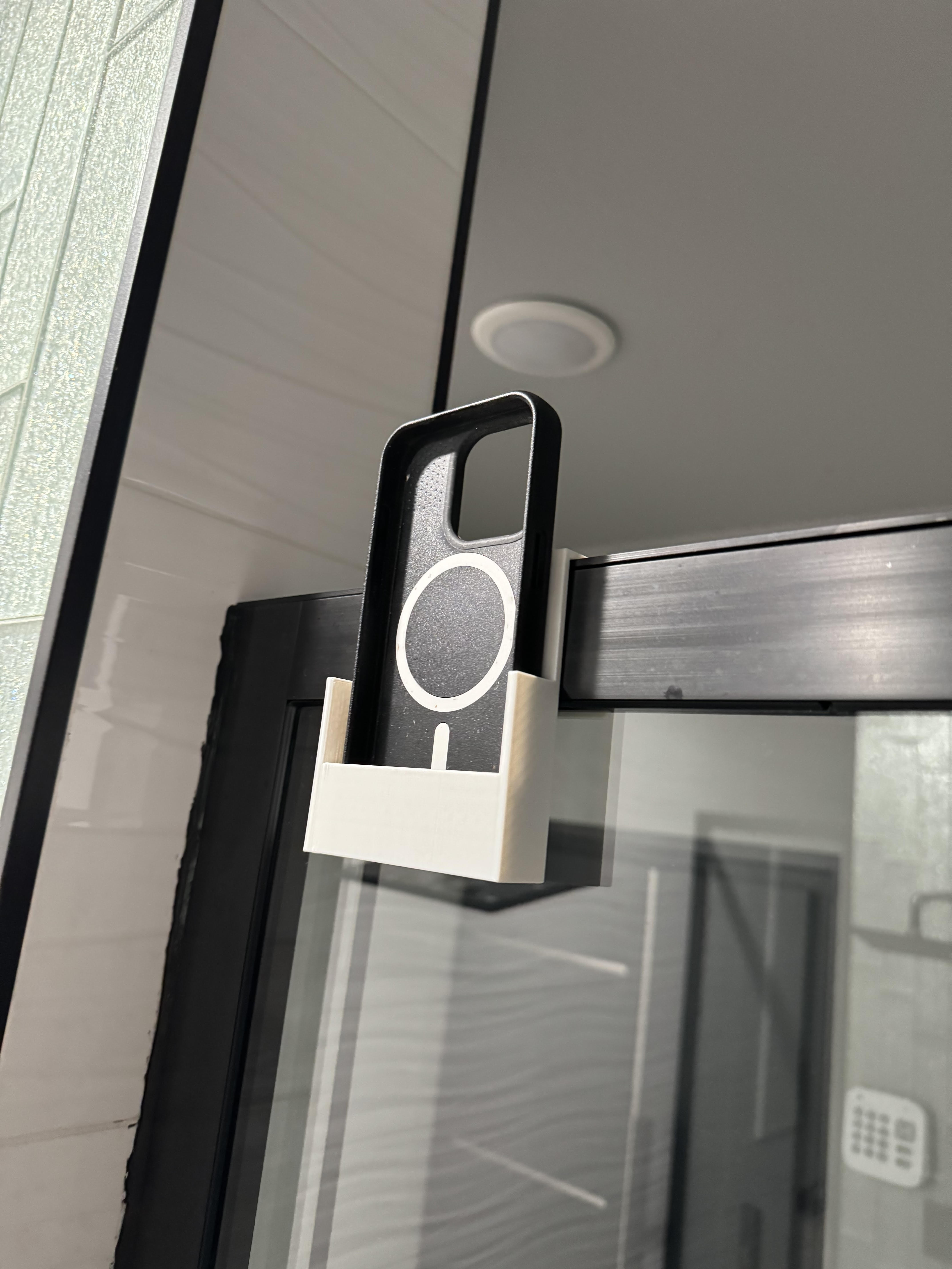 Shower phone holder