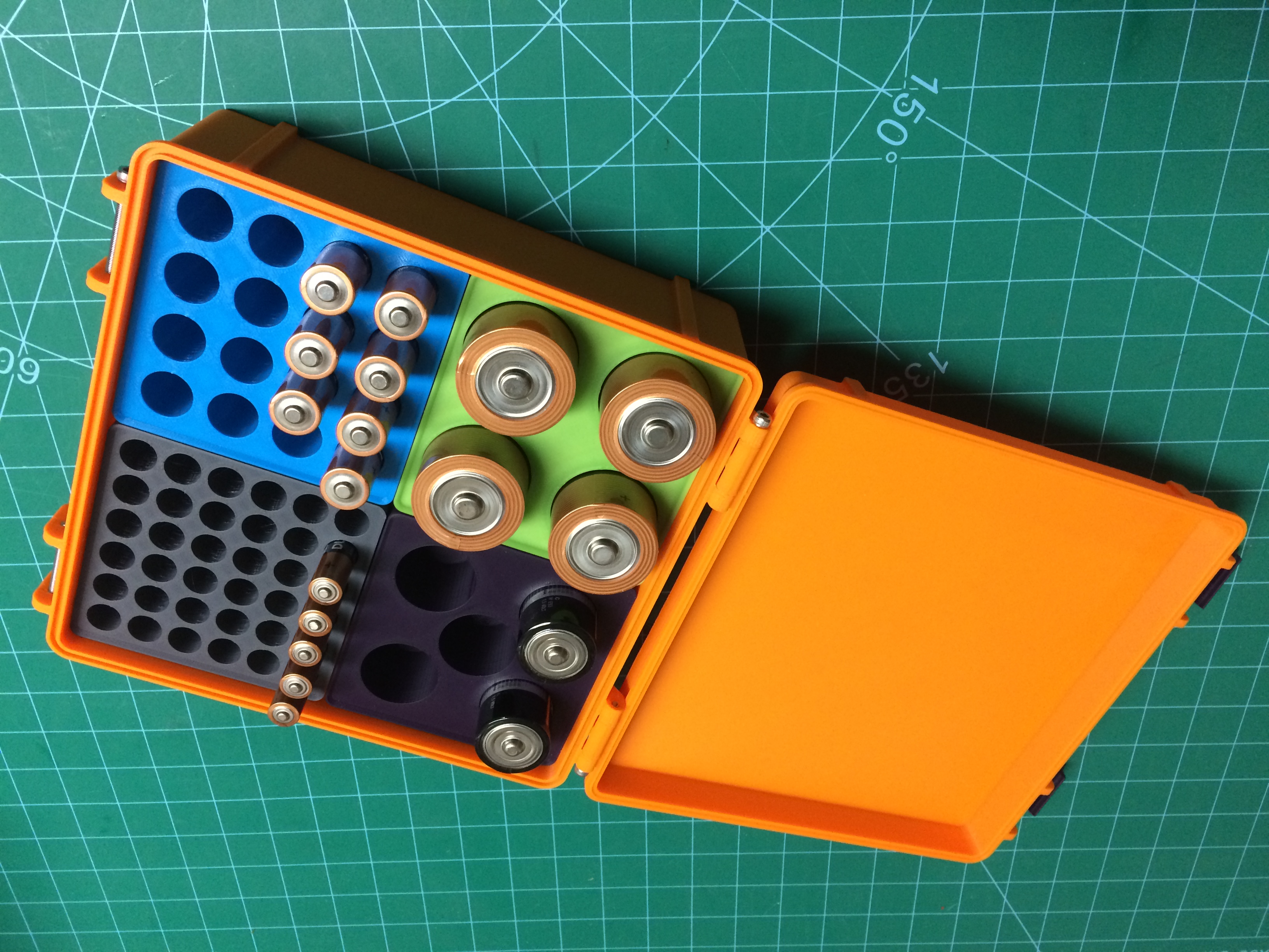 Gridfinity battery case
