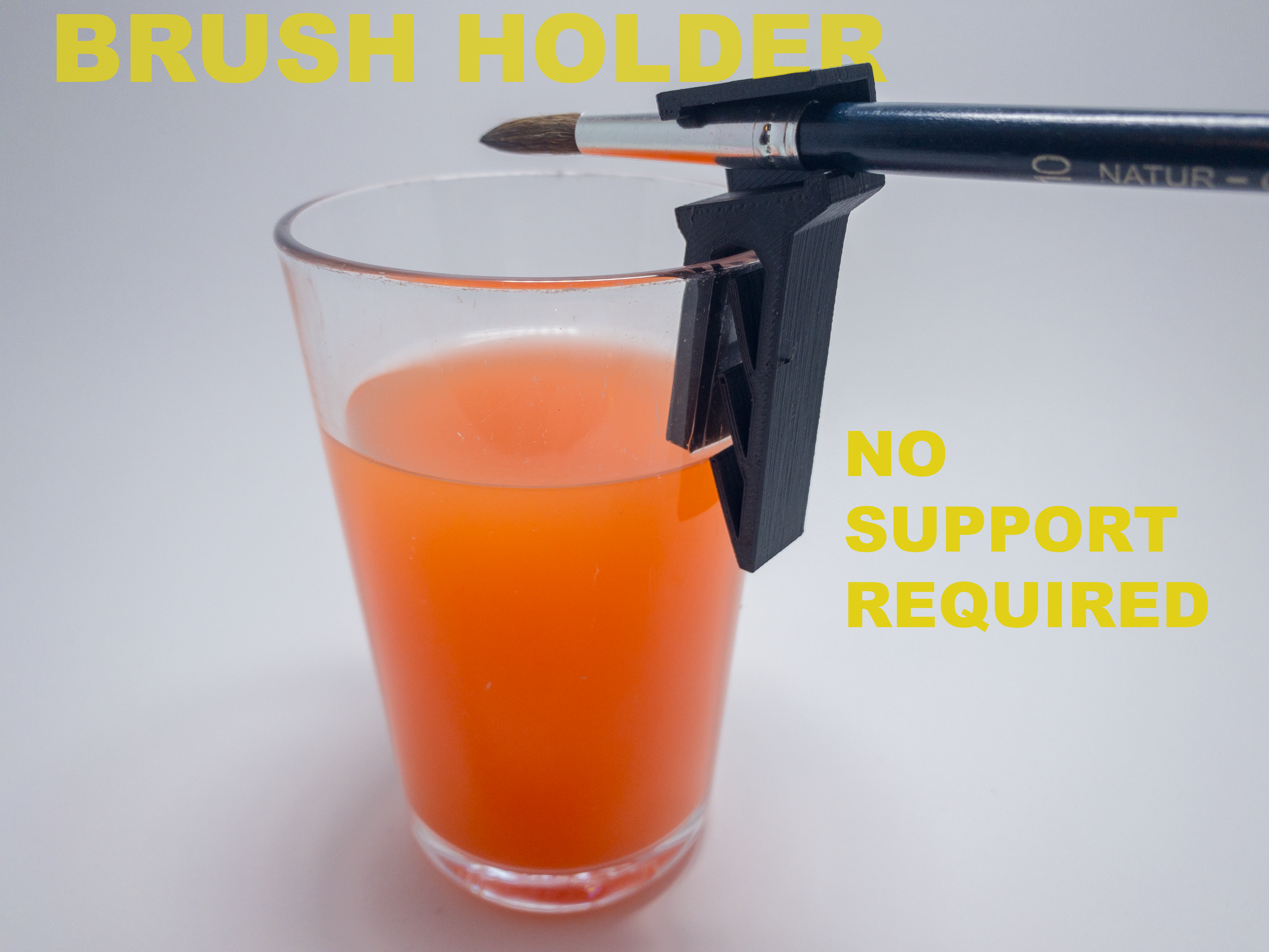 Brush Holder clip for glasses