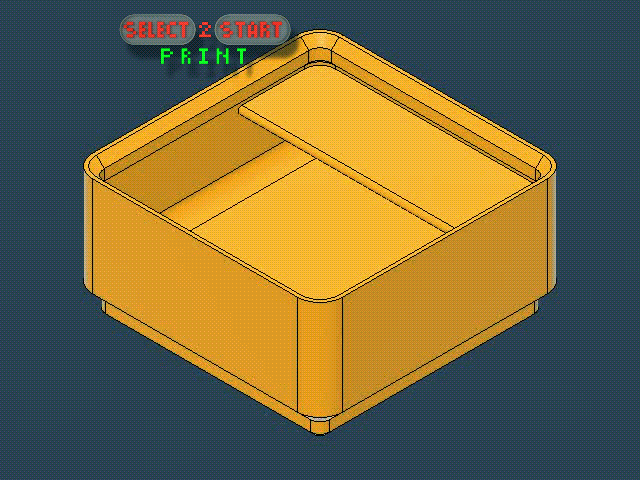 1x1x2,5 Bin | Lable | Gridfinity | Deskorganizer | Tool | select2stertPrint