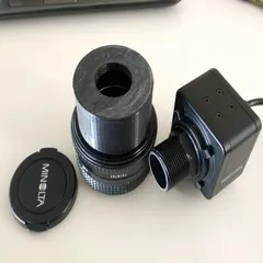 Minolta MD to C-mount variable extension adapter