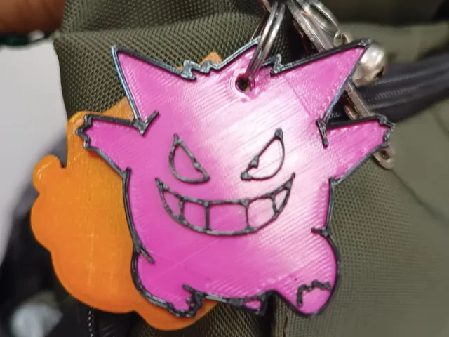 Gengar Pokemon keychain