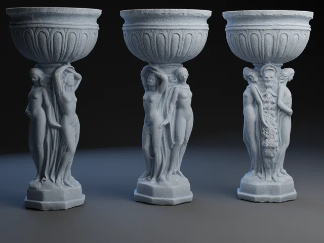 Three Muses Goblet / Vase