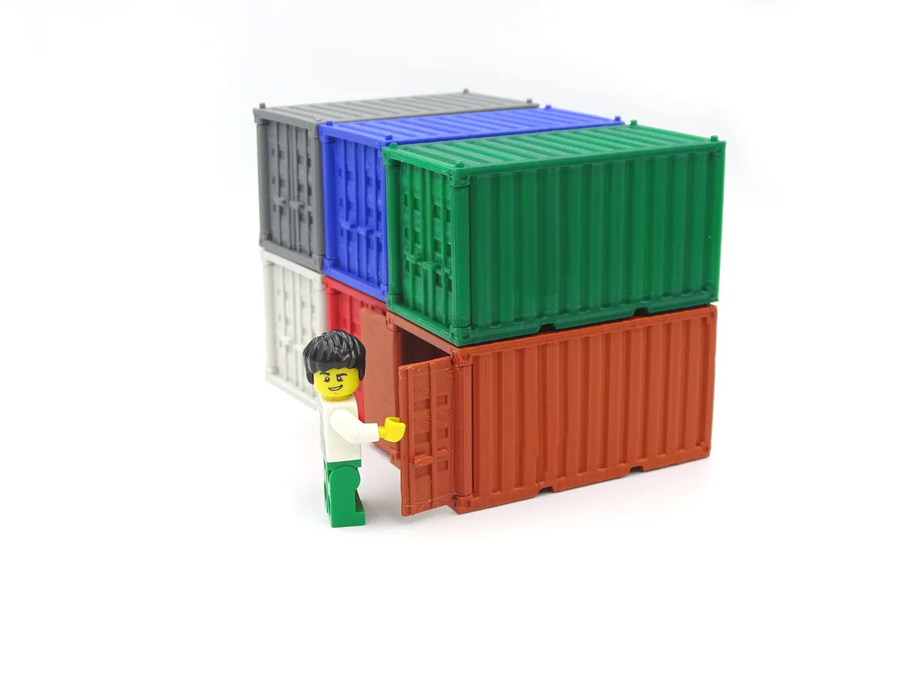 STL file Llavero container / Shipping container keyring 🗝️・3D printing  model to download・Cults