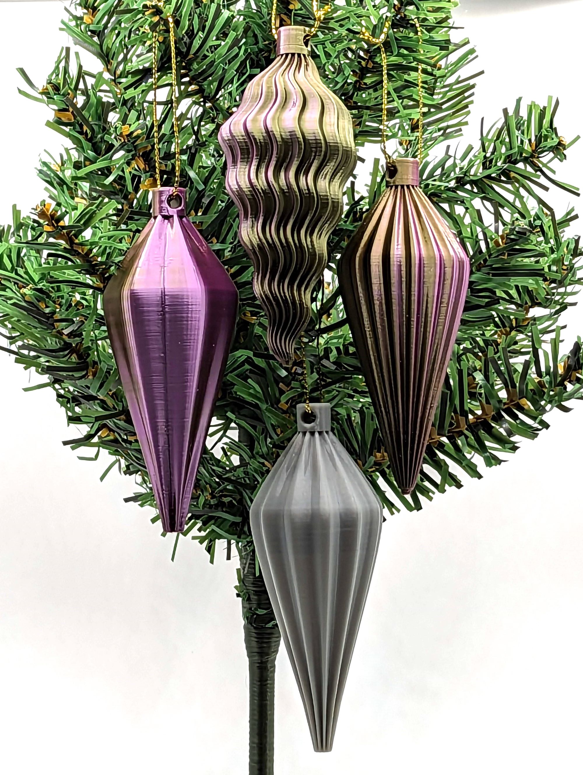 Teardrop Shaped Christmas Tree Ornaments