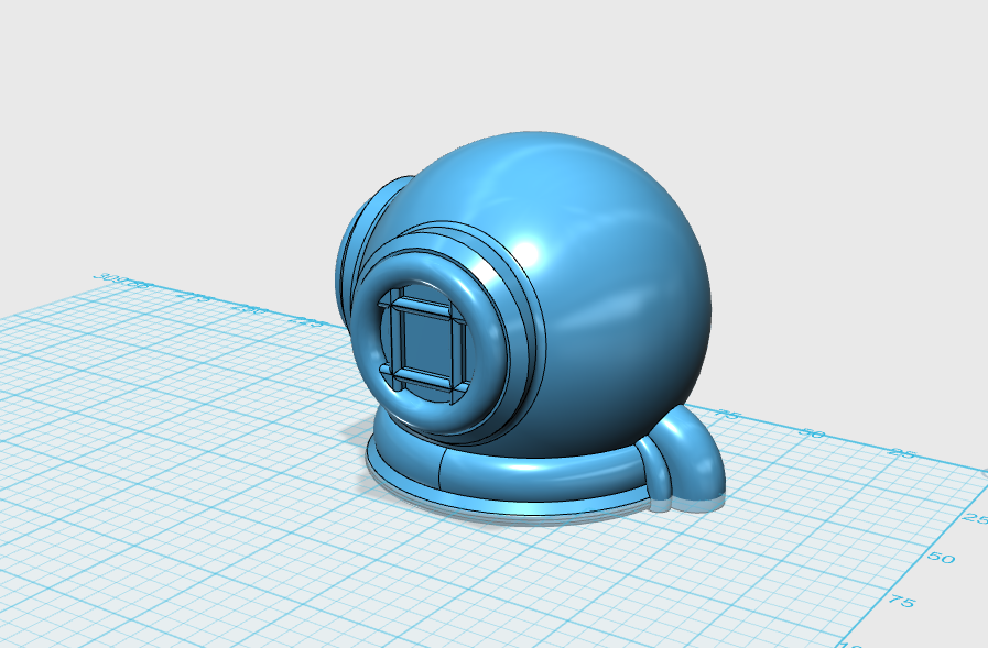 Miniatura 2 do modelo 3D Diving Helmet