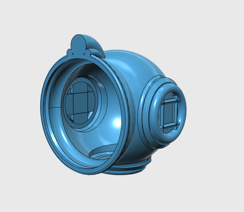 Miniatura 3 do modelo 3D Diving Helmet